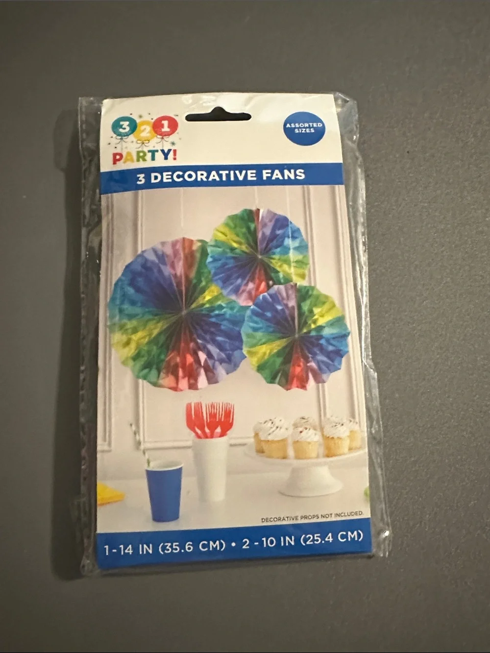Rainbow Decorative Fans – Pack of 3